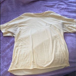 Brandy Melville honey T-shirt cropped